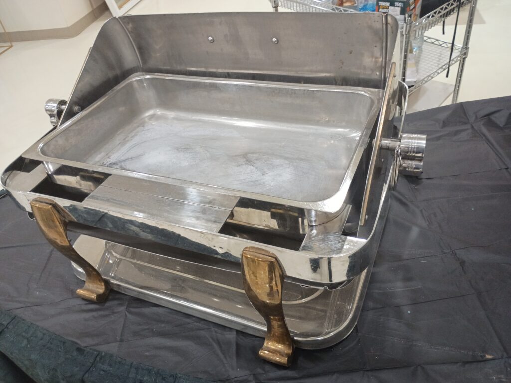 Chafer silver with golden accents Chafer silver with golden accents